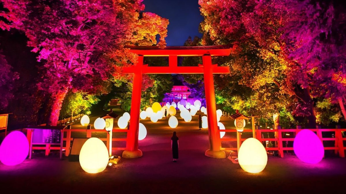 小伙伴們快看過來，TeamLab又帶新作品來世界遺產(chǎn)京都“下鴨神社”了