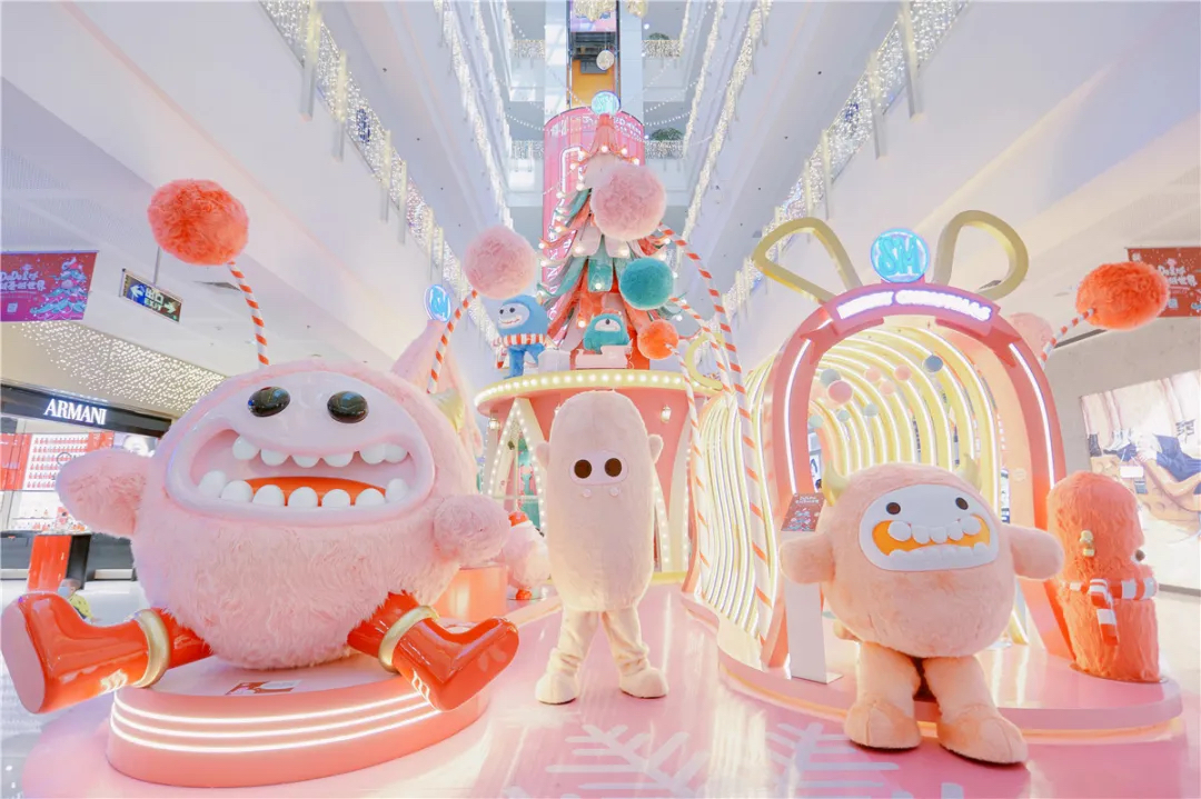 DODO星球軟萌“小怪獸”齊聚廈門SM廣場圣誕活動策劃，超萌的