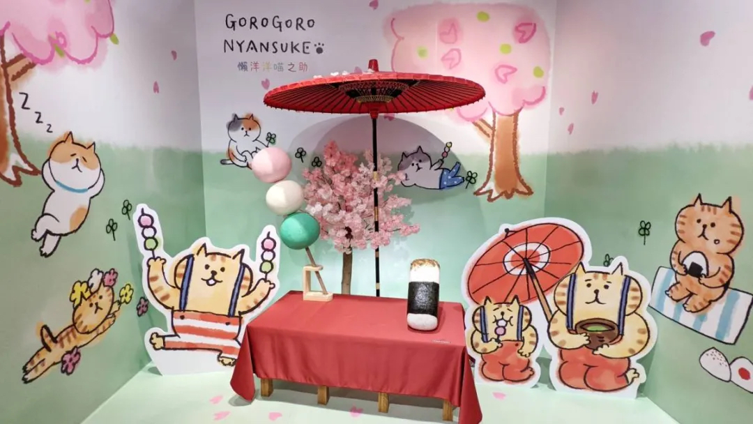 躲貓貓櫻花季快閃店活動策劃太粉萌了，快來與貓咪合拍萌照吧